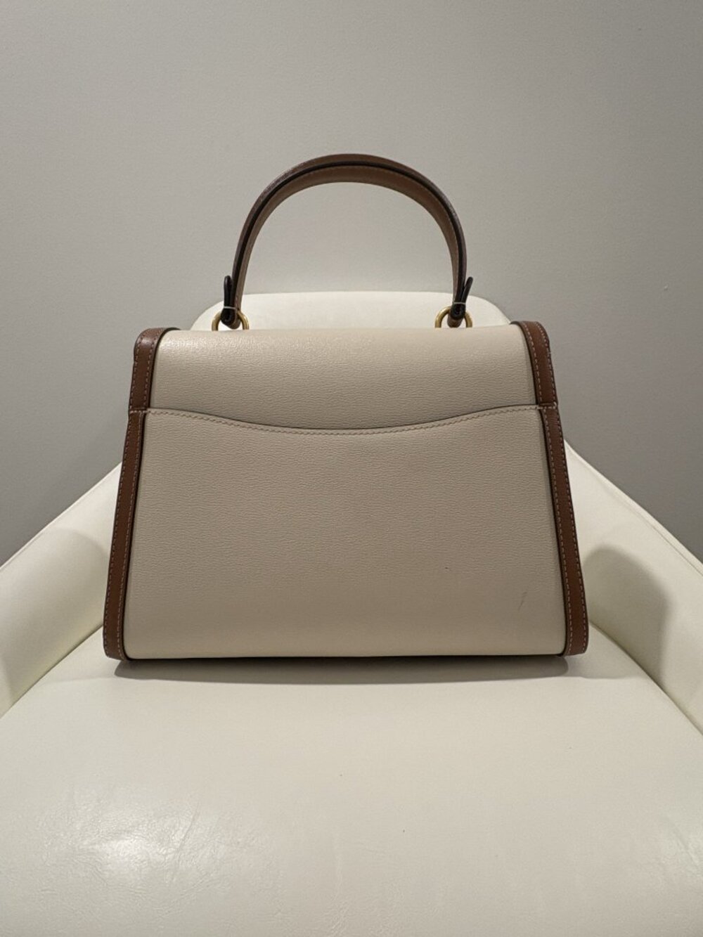 Cream & Tan Purse - Picture 2 of 6